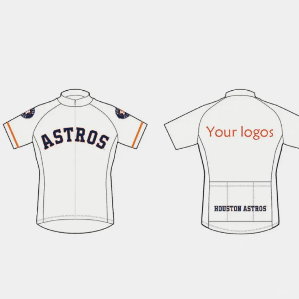 MLB Houston Astros Custom Made Cycling Jerseys
