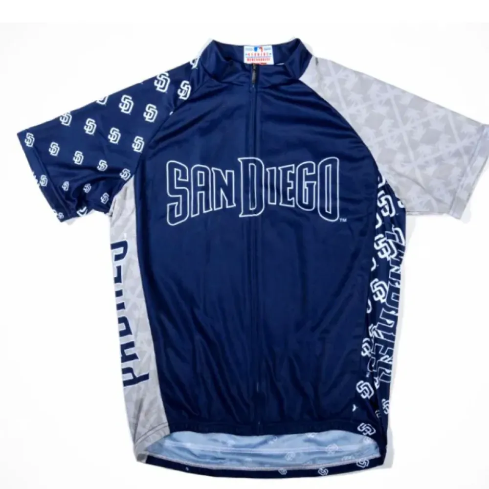 MLB San Diego Padres Short Sleeve Cycling Jerseys