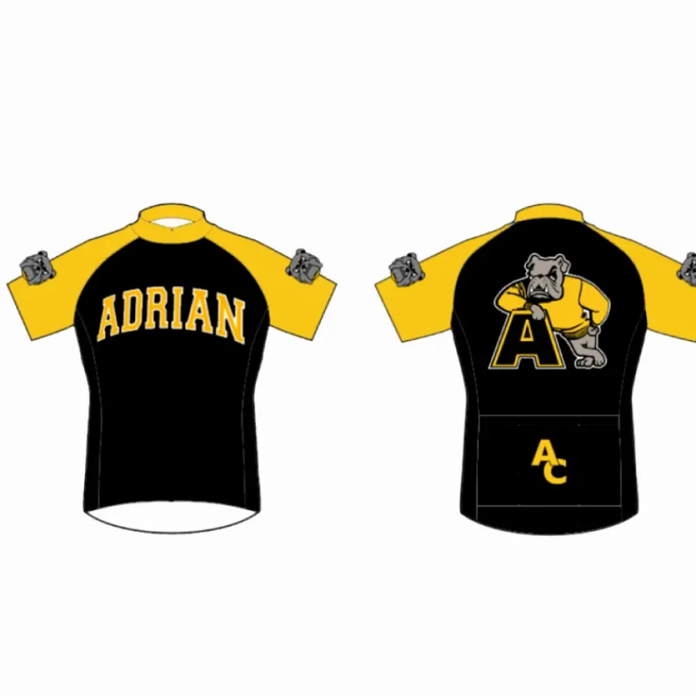 Adrian College Bulldogs Short Sleeve Cycling Jerseys