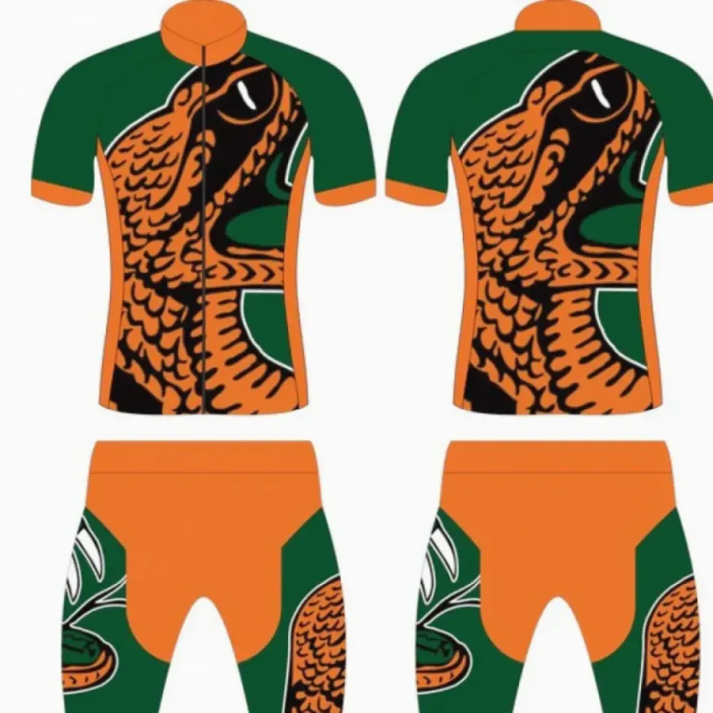 FAMU Florida A&M University Rattlers Cycling Jerseys and shorts