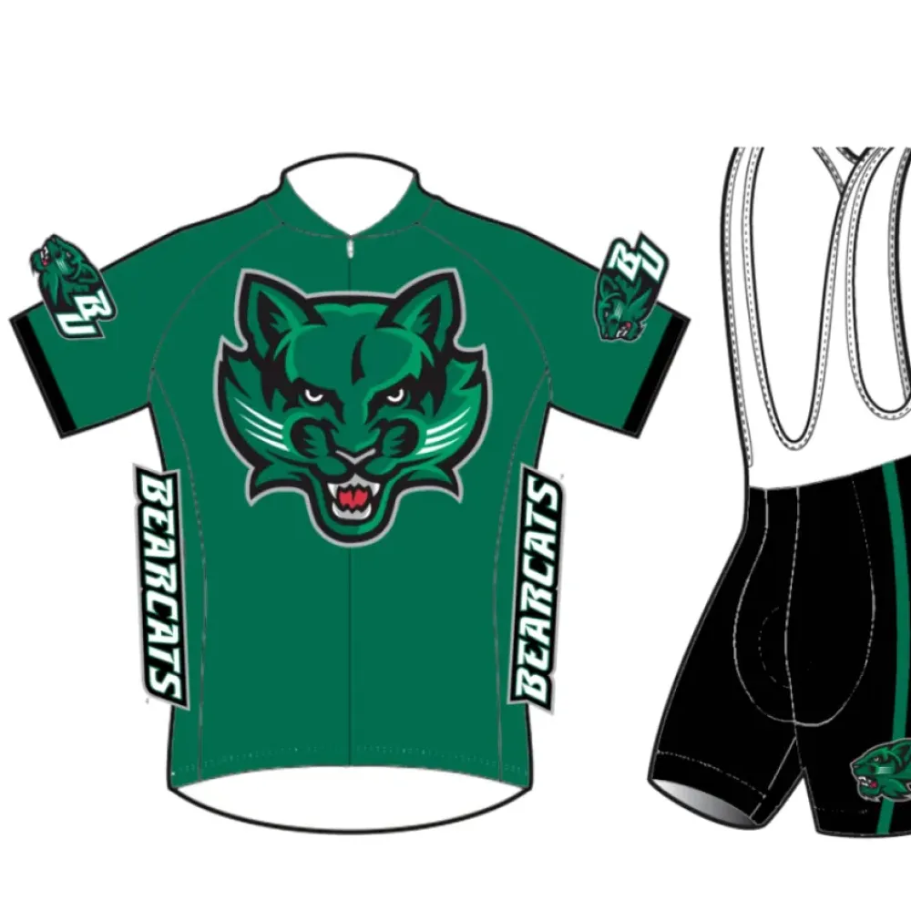 BU Binghamton University Bearcats Cycling Jerseys Bib Shorts