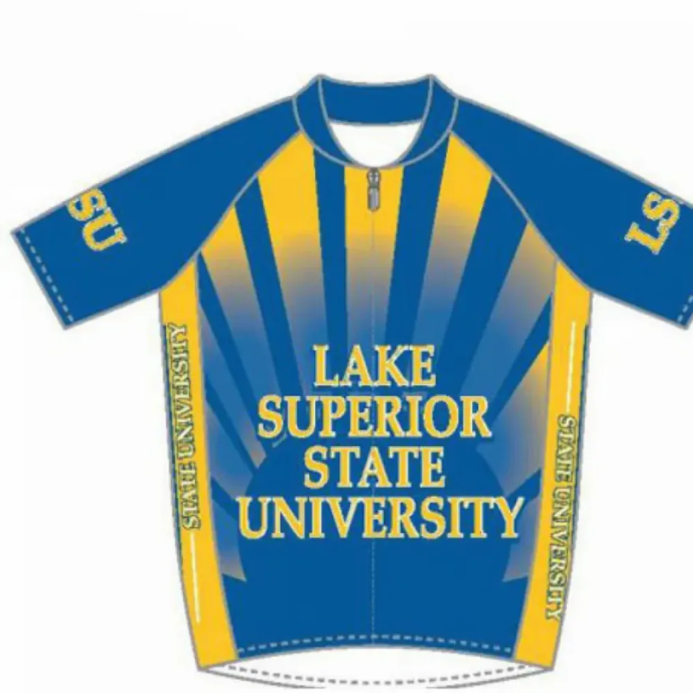LSSU Lake Superior State Lakers Short Sleeve Cycling Jerseys