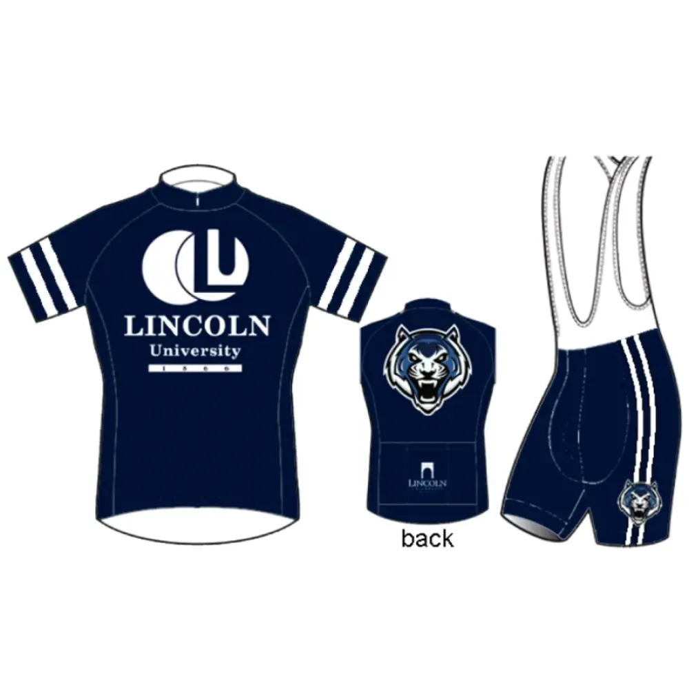 LU Lincoln University Blue Tigers cycling jerseys shorts bibs