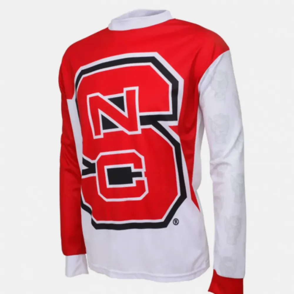NCAA  North Carolina State University NCSU NC State Wolfpack Mountain Long Sleeve Bike MTB Cycling Jerseys