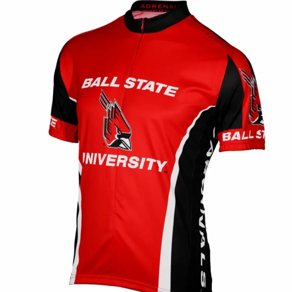 NCAA Ball State Cardinals Short Sleeve Cycling Jerseys