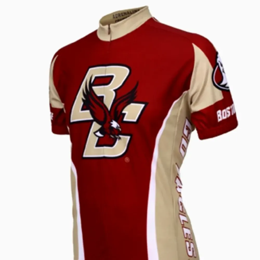 NCAA BC Boston College Eagles Short Sleeve Cycling Jerseys