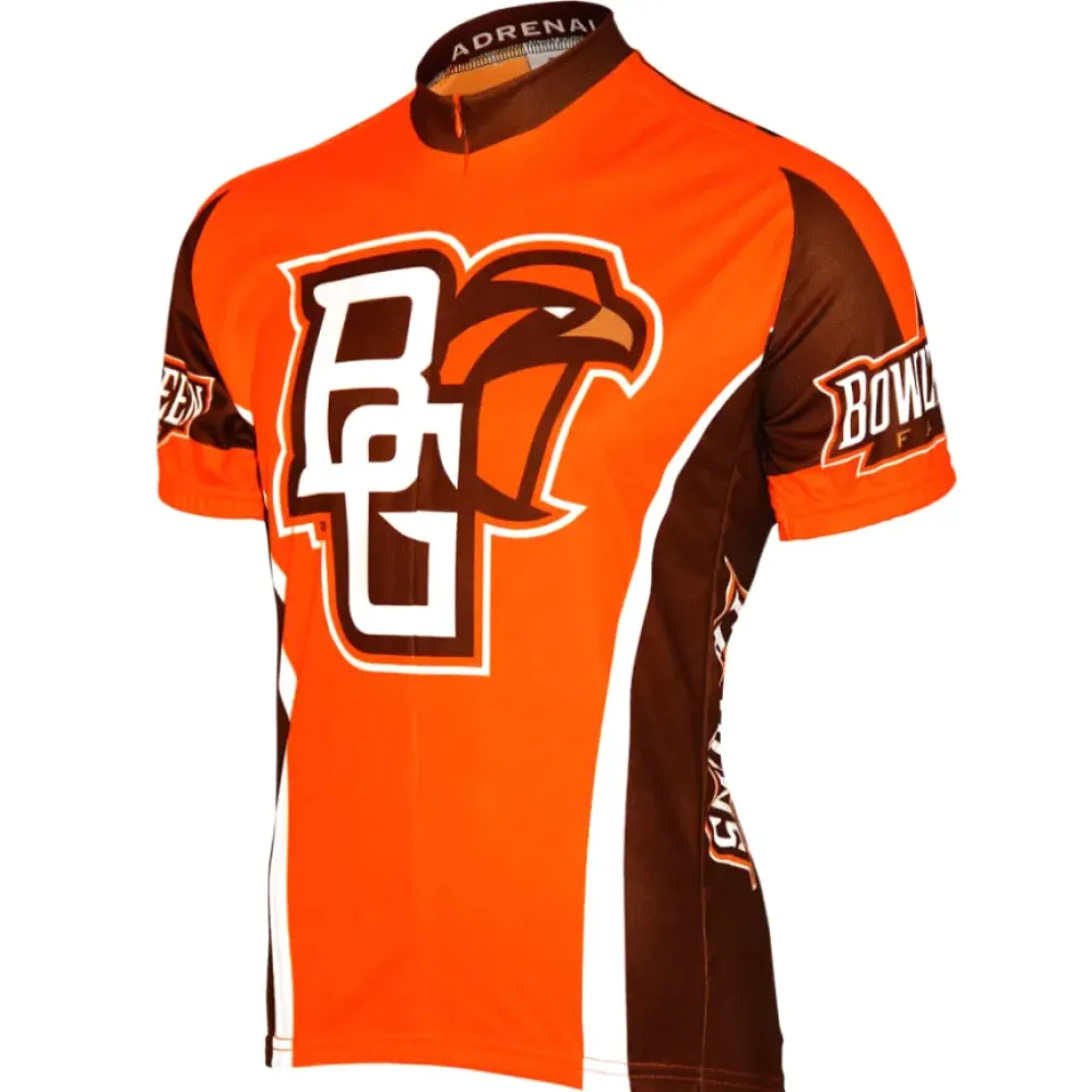 NCAA BG Bowling Green Falcons Short Sleeve Cycling Jerseys