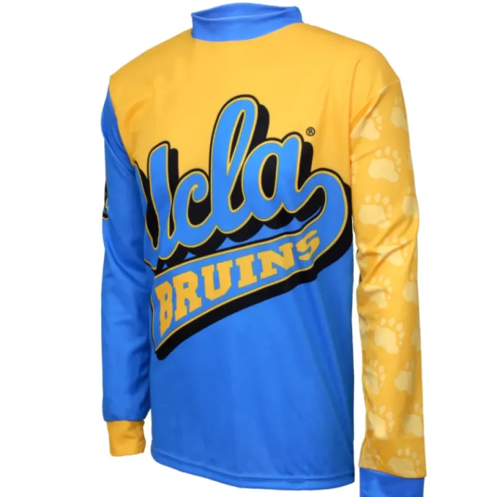 NCAA  UC University of California UCLA Bruins Mountain Long Sleeve Bike MTB Cycling Jerseys