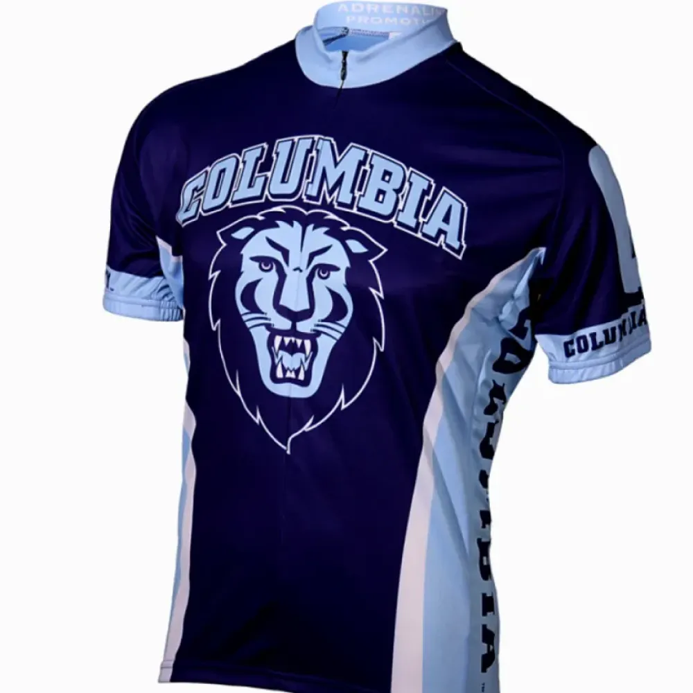 NCAA Columbia University Lions Short Sleeve Cycling Jerseys