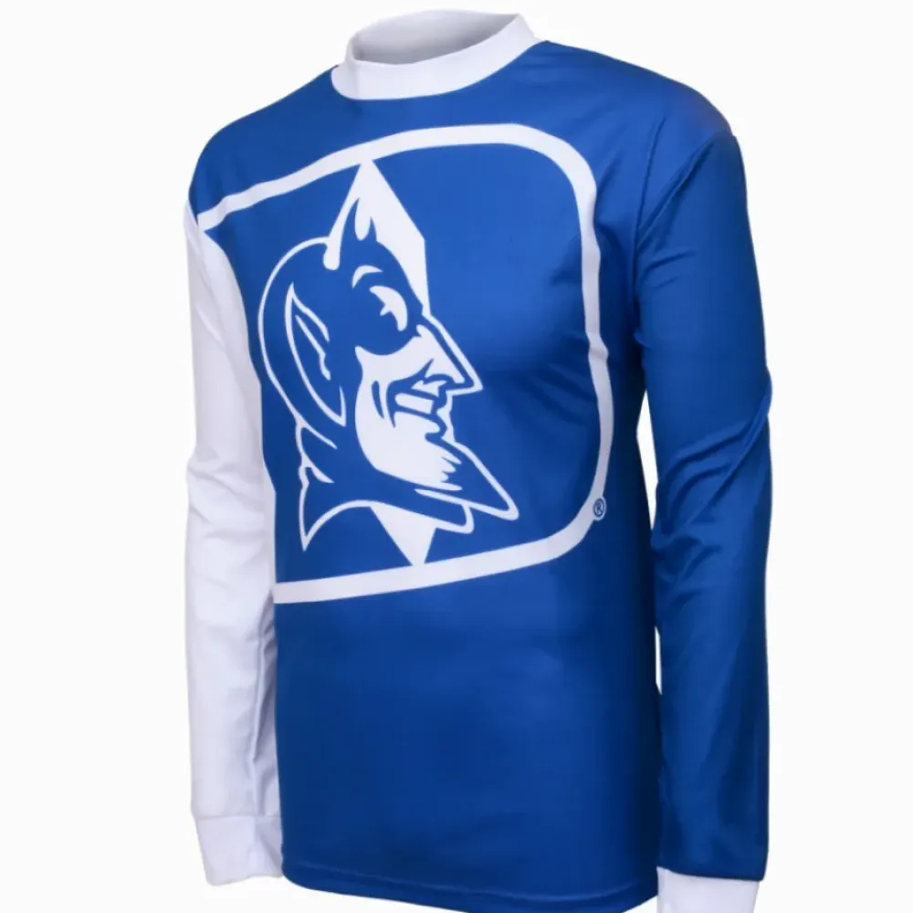 NCAA Duke Blue Devils Long Sleeve Bike MTB Cycling Jerseys