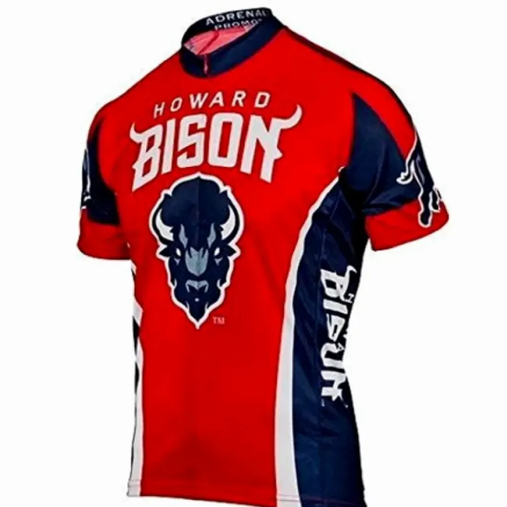 NCAA HU Howard Bison Short Sleeve Cycling Jerseys