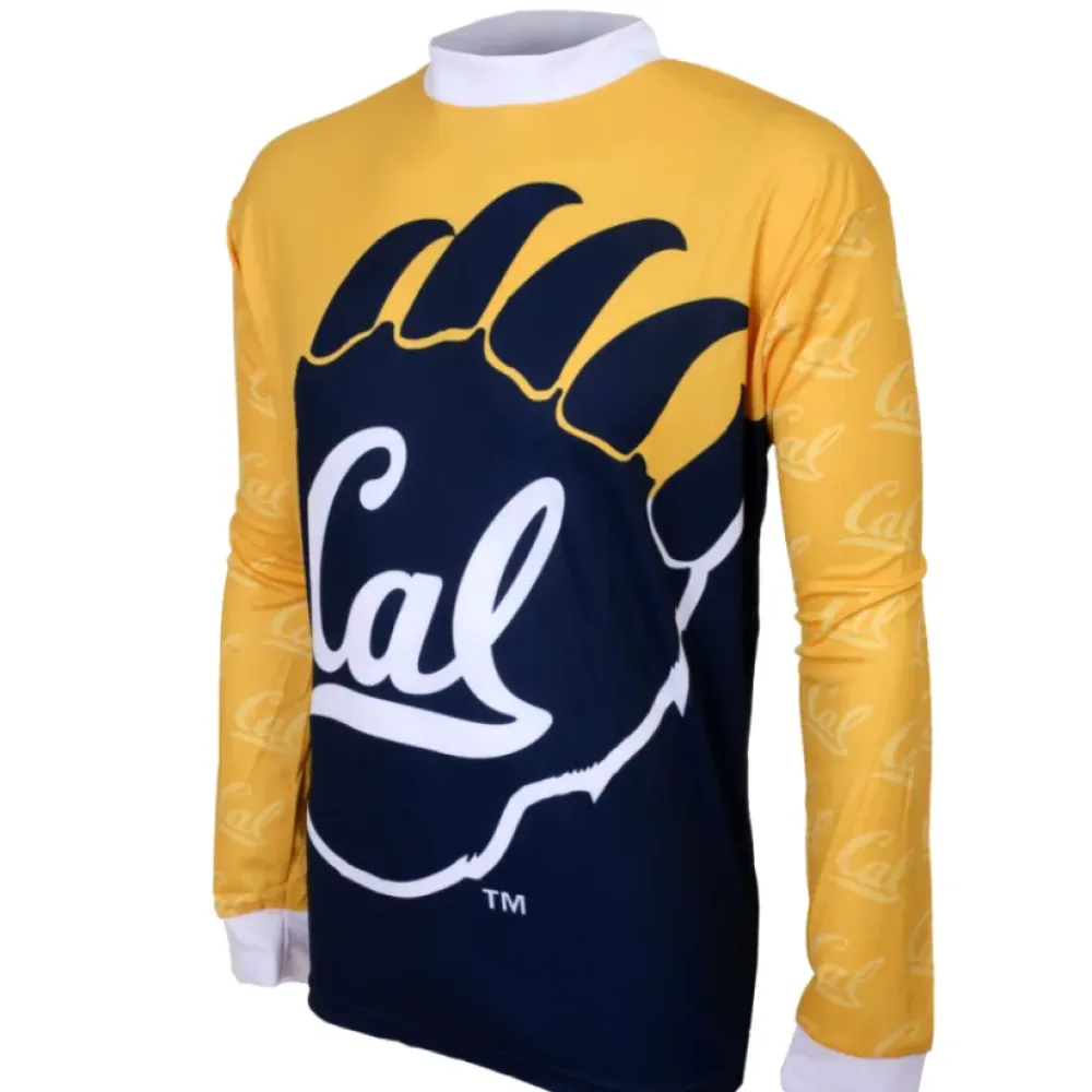 NCAA California Golden Bears Long Sleeve Bike MTB Cycling Jerseys