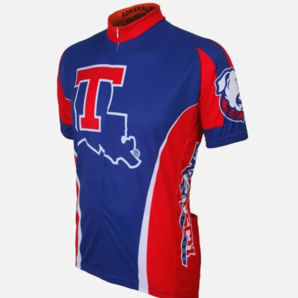 NCAA La. Tech Louisiana Tech Bulldogs Short Sleeve Cycling Jerseys