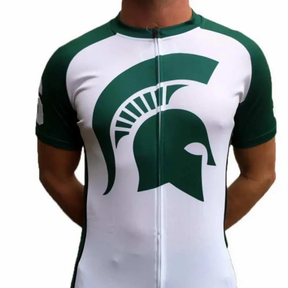 NCAA MSU Michigan State Spartans Cycling Jerseys