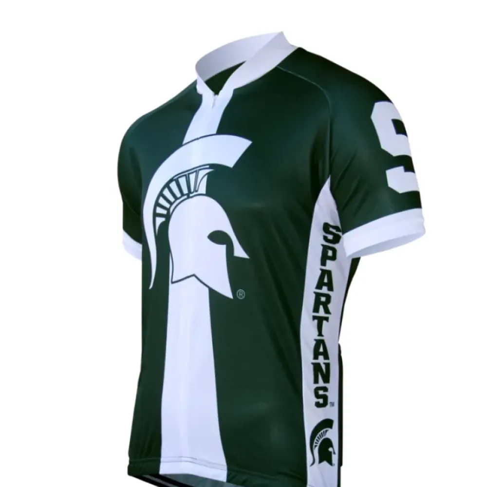 NCAA MSU Michigan State Spartans Cycling Jerseys