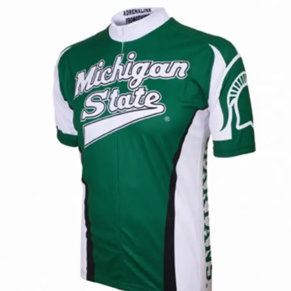 NCAA MSU Michigan State Spartans Cycling Jerseys