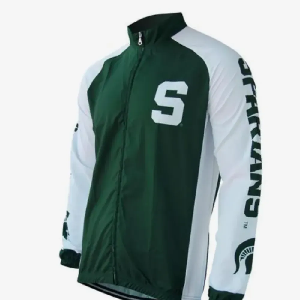NCAA MSU Michigan State Spartans Long Sleeve Cycling Jerseys