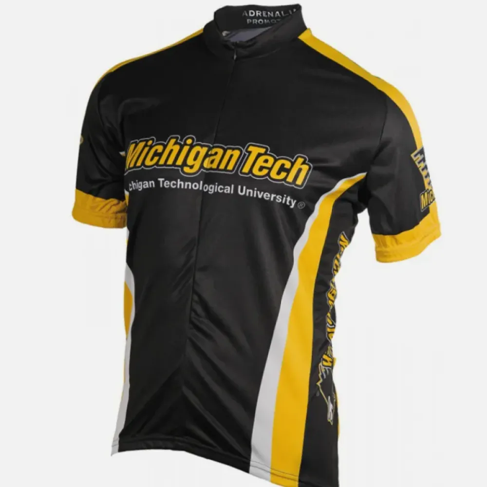 NCAA MTU, Michigan Tech Huskies Short Sleeve Cycling Jerseys