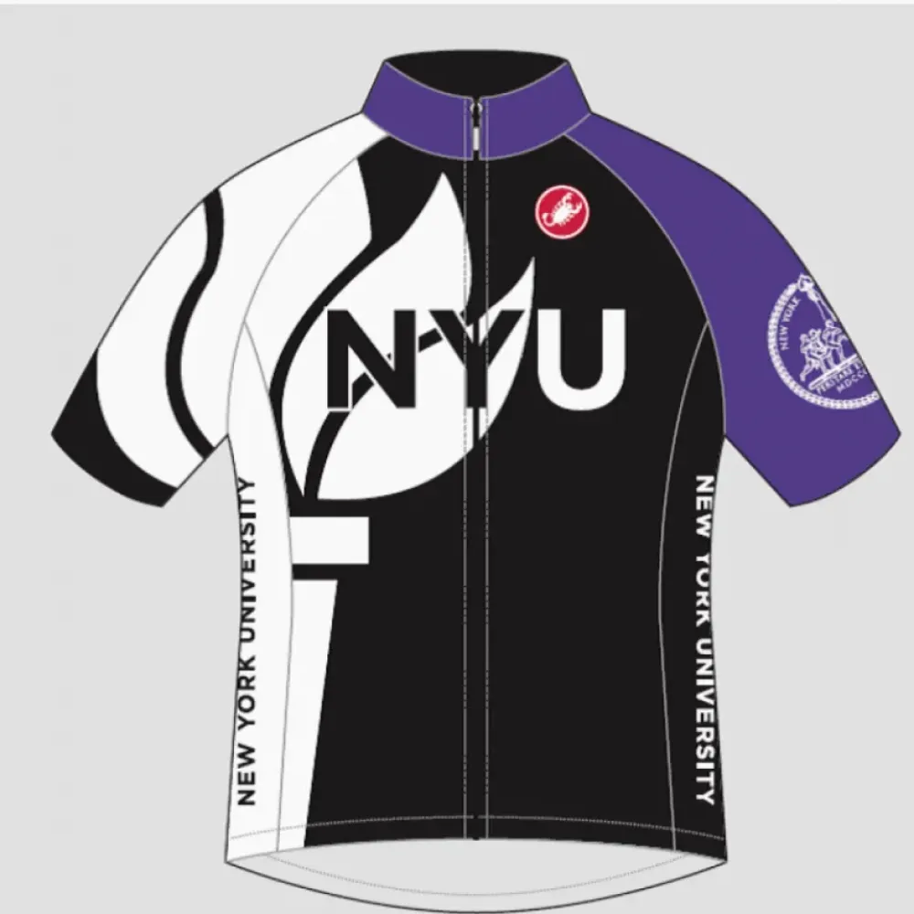 NCAA New York University NYU Violets Cycling Jerseys