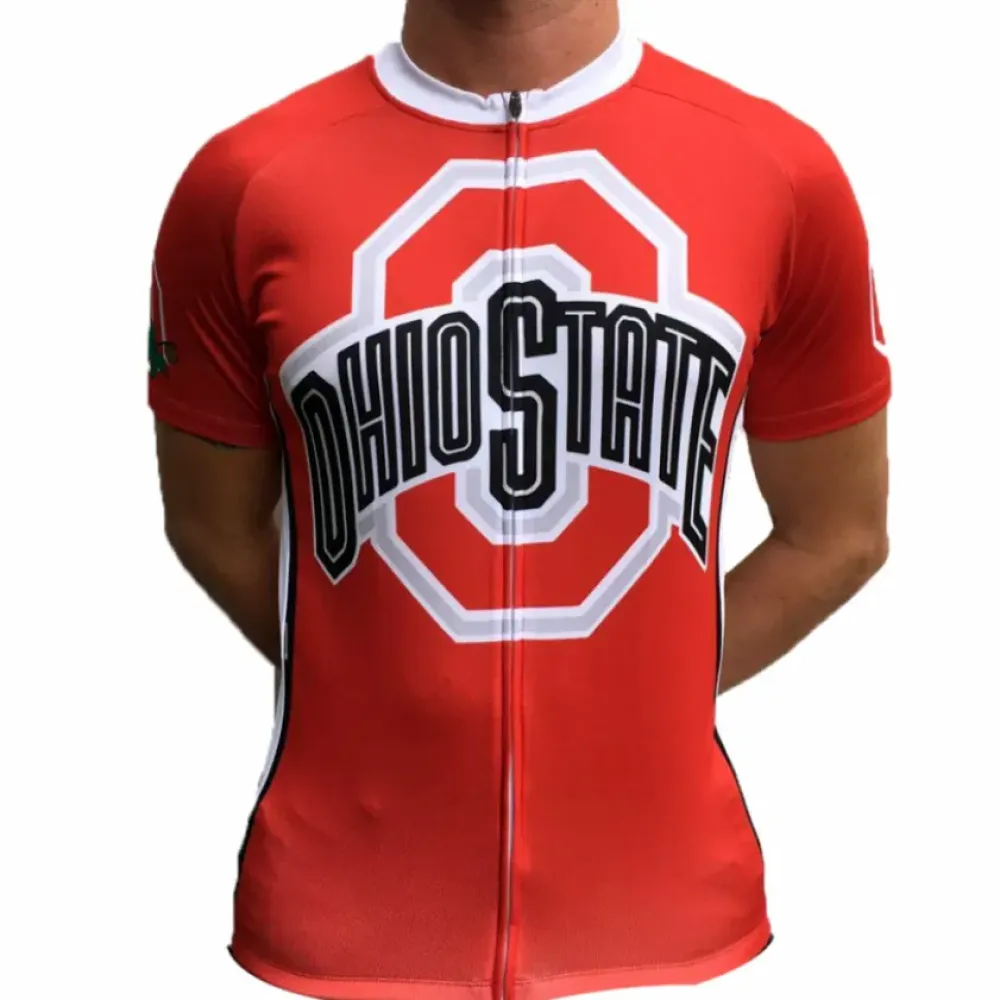 NCAA OSU The Ohio State University Buckeyes Cycling Jerseys