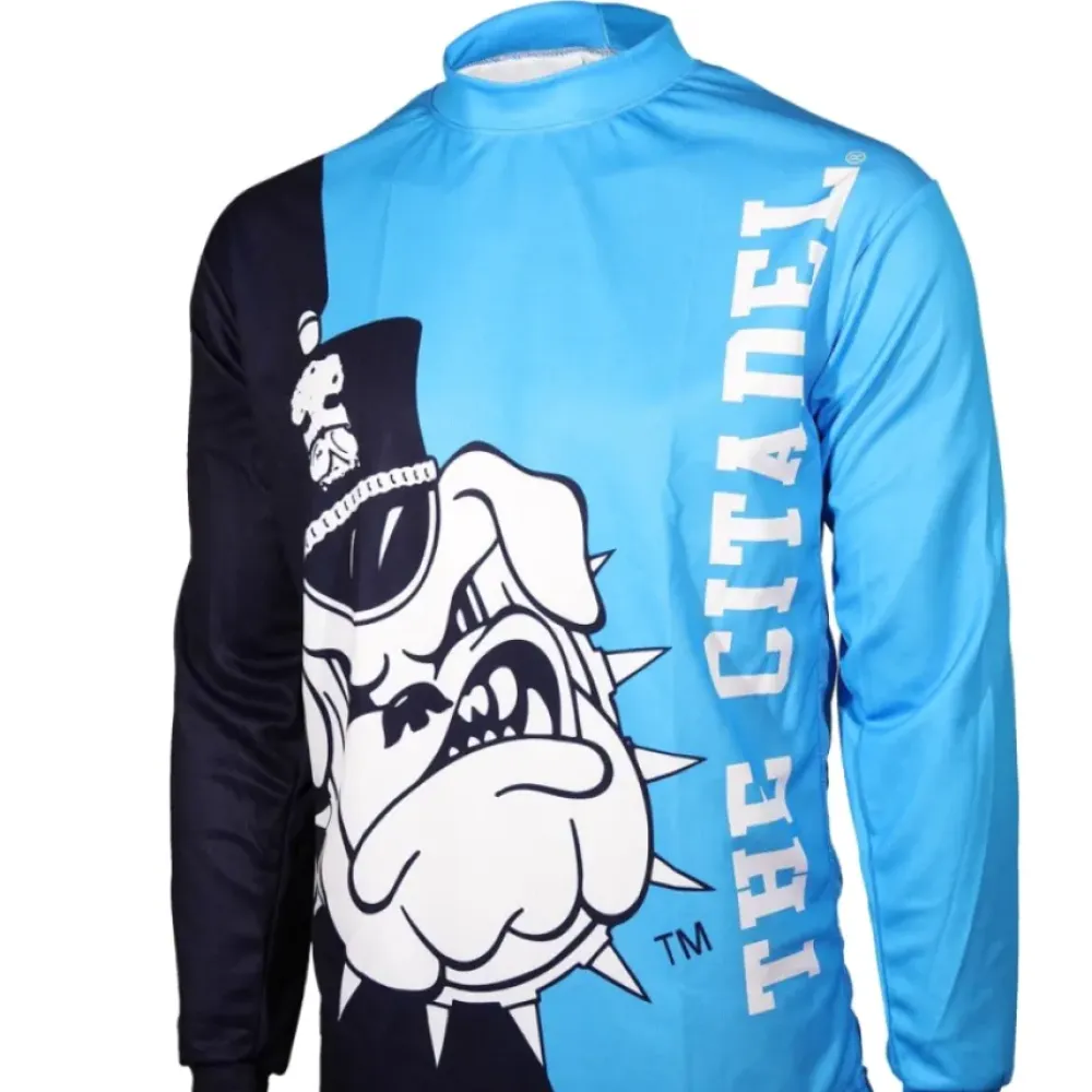 NCAA The Citadel, The Military College of South Carolina Citadel Bulldogs Long Sleeve MTB Bike Cycling Jerseys