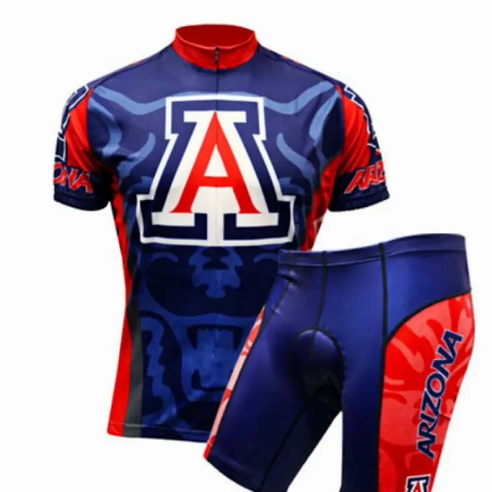 NCAA U of A, UA University of Arizona Wildcats Cycling Jerseys and (bib) shorts