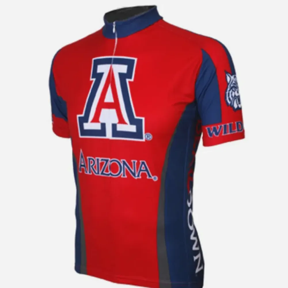 NCAA U of A, UA University of Arizona Wildcats Red Cycling Jersey