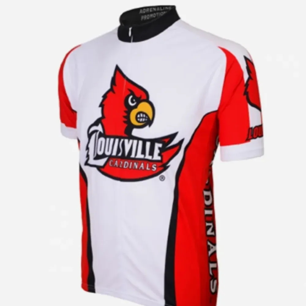 NCAA U of L Louisville Cardinals Short Sleeve Cycling Jerseys