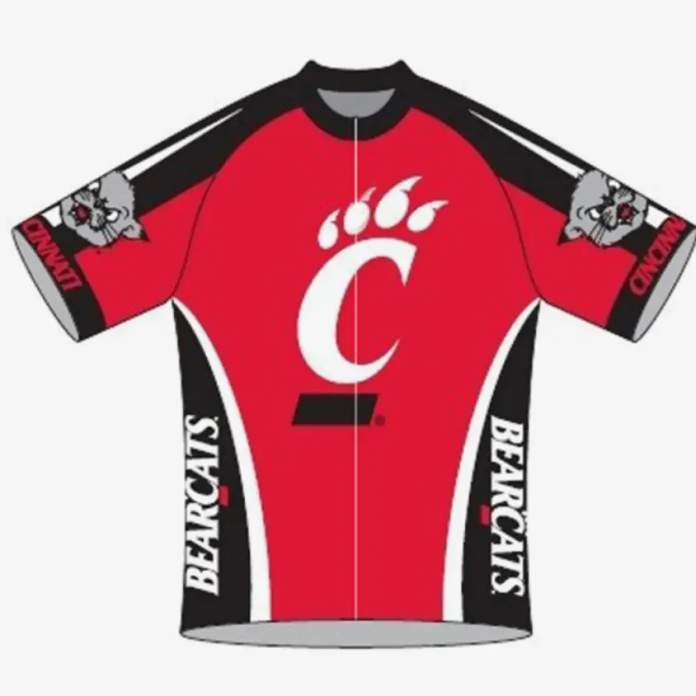 NCAA UC Cincinnati Bearcats Red Cycling Jerseys