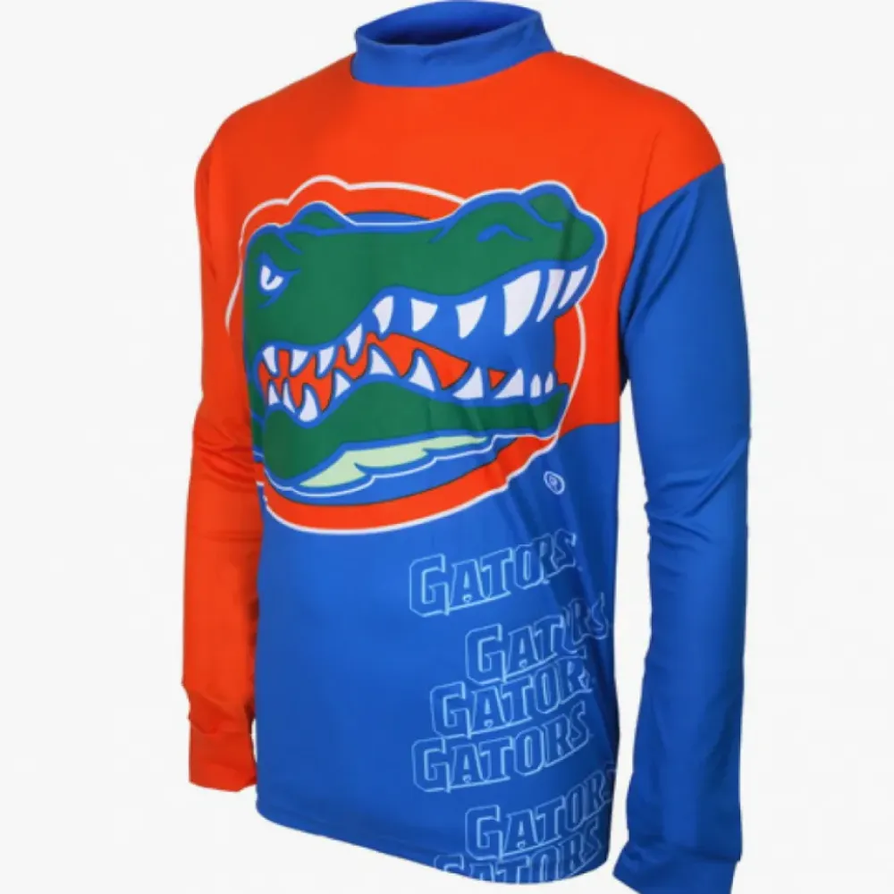NCAA UF University of Florida Gators Long Sleeve MTB Bike Cycling Jerseys