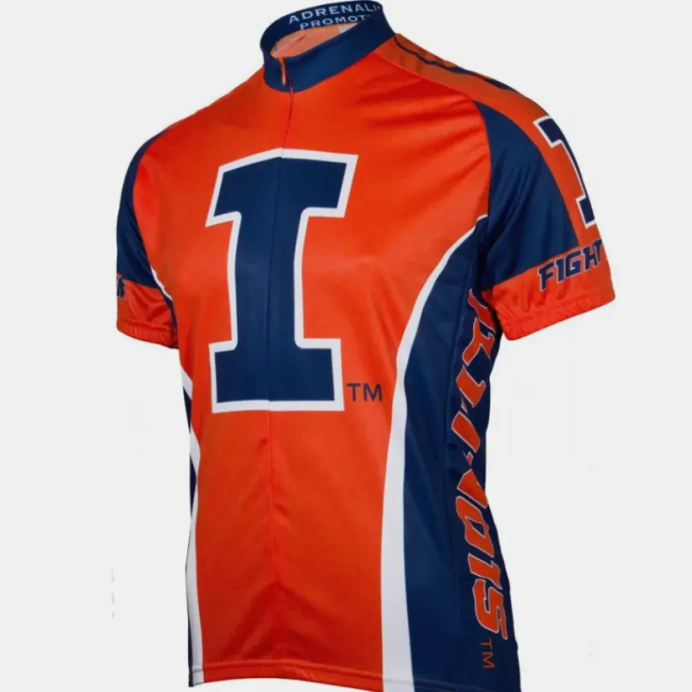 NCAA UIUC U of I, Illinois Fighting Illini Cycling Jerseys