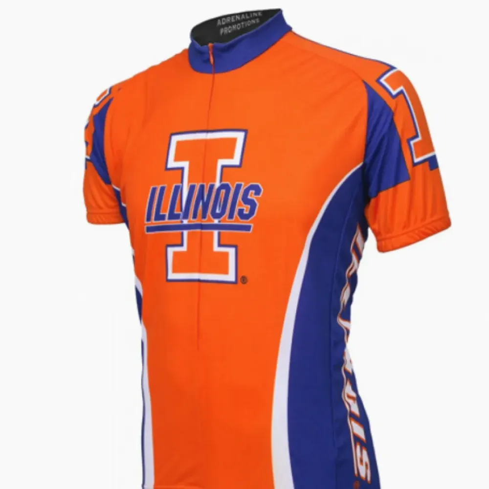 NCAA UIUC U of I, Illinois Fighting Illini Cycling Jerseys