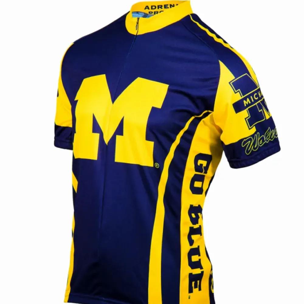 NCAA UM, U-M, U of M, UMich, Michigan Wolverines Cycling Jerseys