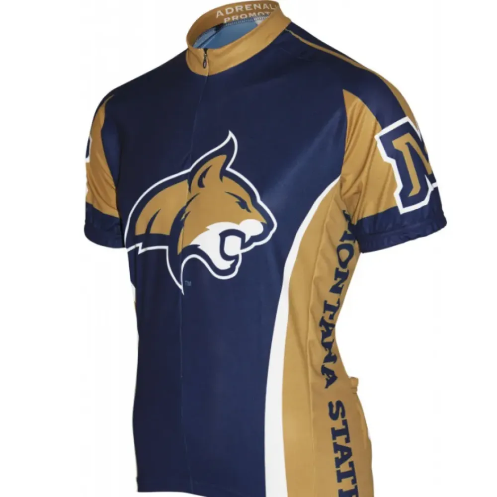 NCAA MSU Montana State University Bobcats Short Sleeve Cycling Jerseys