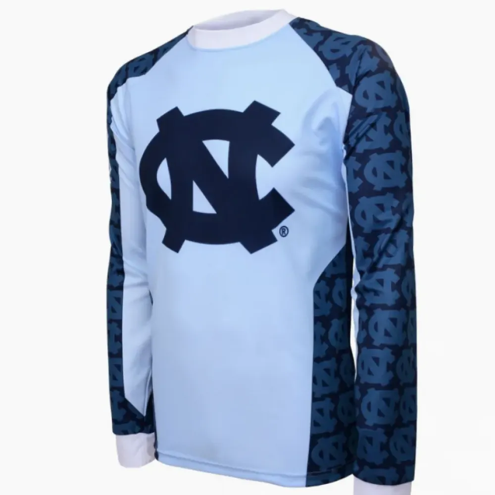 NCAA UNC-CH, UNC-Chapel Hill University of North Carolina Tar Heels Mountain Long Sleeve Bike MTB Cycling Jerseys
