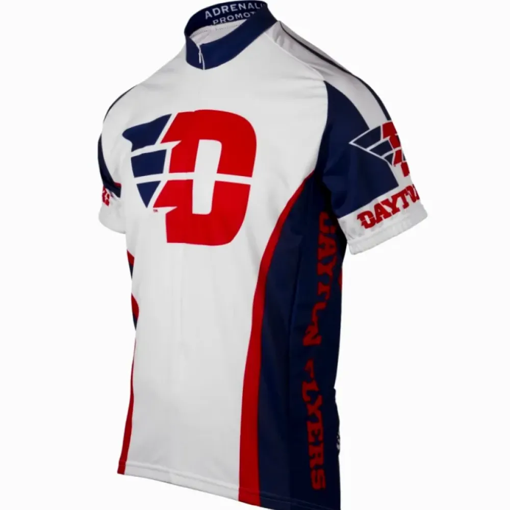 NCAA University of Dayton Flyers White Cycling Jerseys