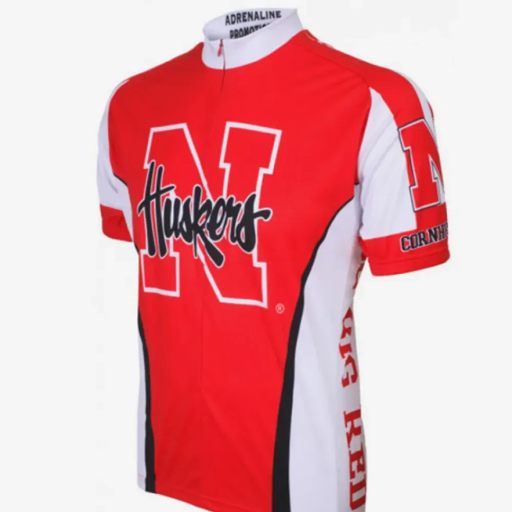 NCAA UNL or NU University of Nebraska–Lincoln Nebraska Cornhuskers Cycling Jerseys