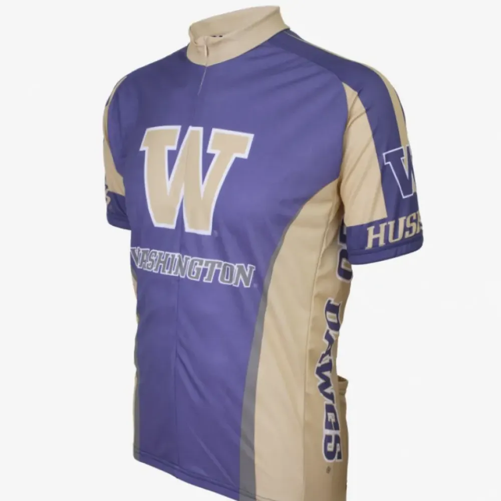 NCAA UW, University of Washington Huskies Dawgs Cycling Jerseys