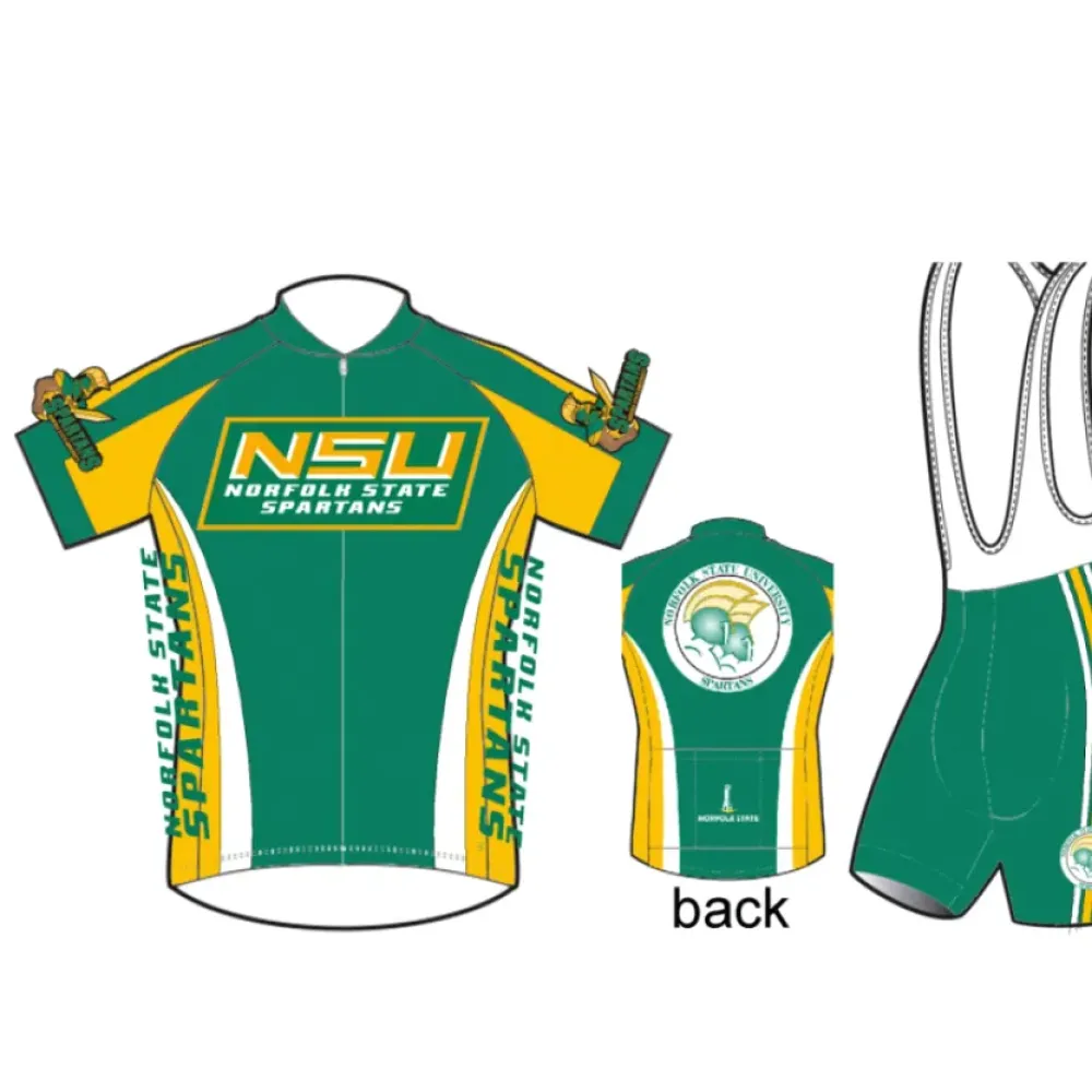 NSU Norfolk State University Spartans cycling jerseys shorts bibs