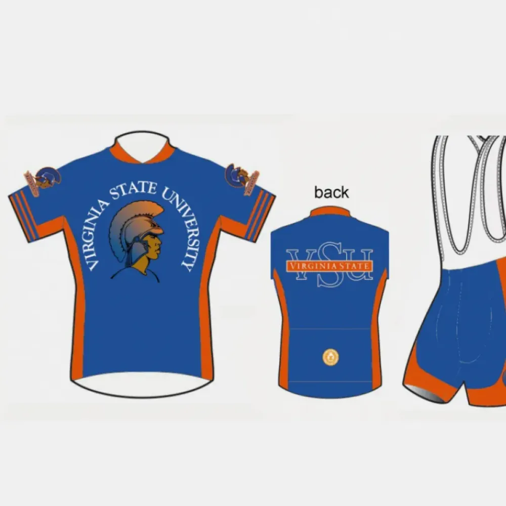 VSU Virginia State University Trojans Cycling Jerseys shorts bibs