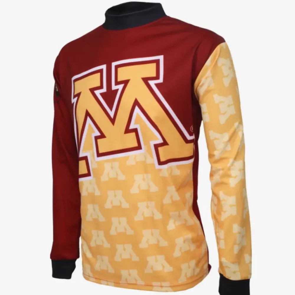 NCAA The U of M, UMN, University of Minnesota Golden Gophers Mountain Long Sleeve MTB Bike Cycling Jerseys