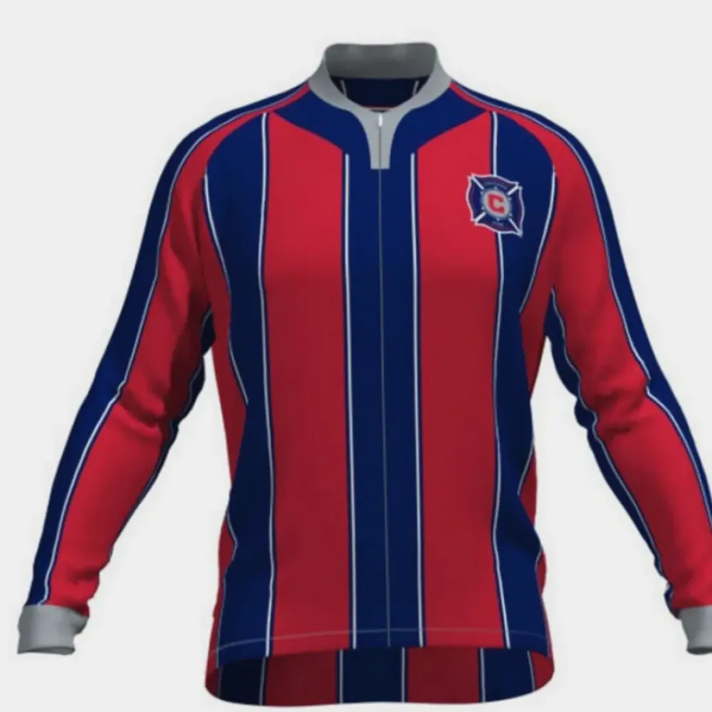 MLS Chicago Fire SC Long Sleeve Cycling Jerseys
