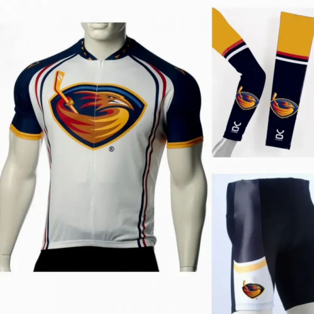 NHL Atlanta Thrashers Cycling Jerseys Bib Shorts Arm Warmers