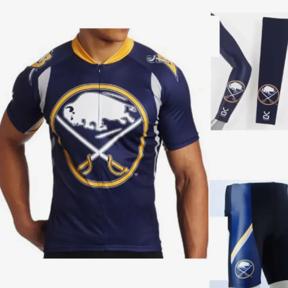 NHL Buffalo Sabres Cycling Jerseys Bib Shorts Arm Warmers