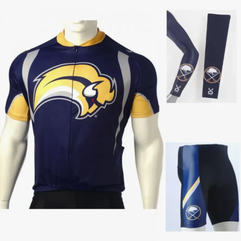 NHL Buffalo Sabres Cycling Jerseys Bib Shorts Arm Warmers