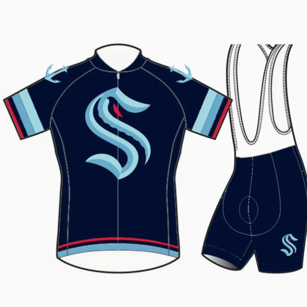NHL Seattle Kraken Cycling Jerseys (Bib) Shorts