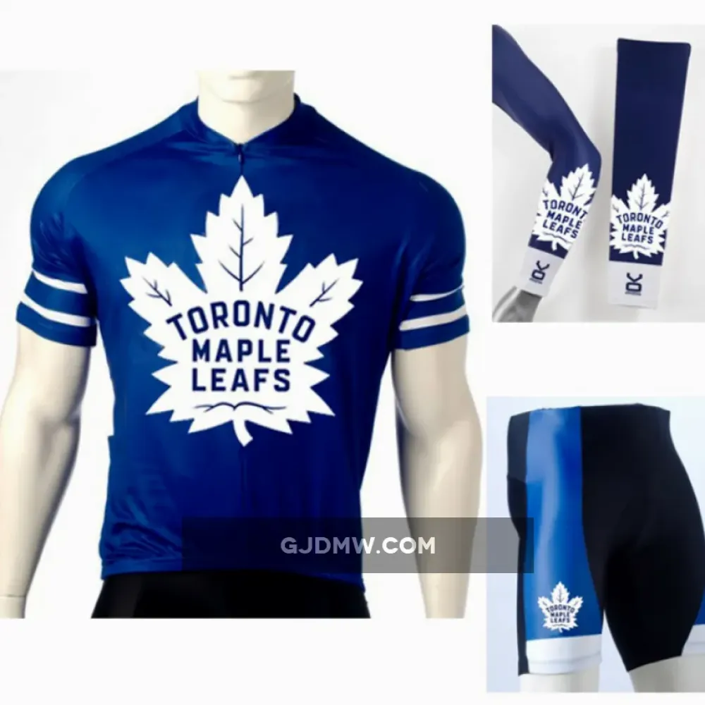 NHL Toronto Maple Leafs Cycling Jerseys Bib Shorts Arm Warmers