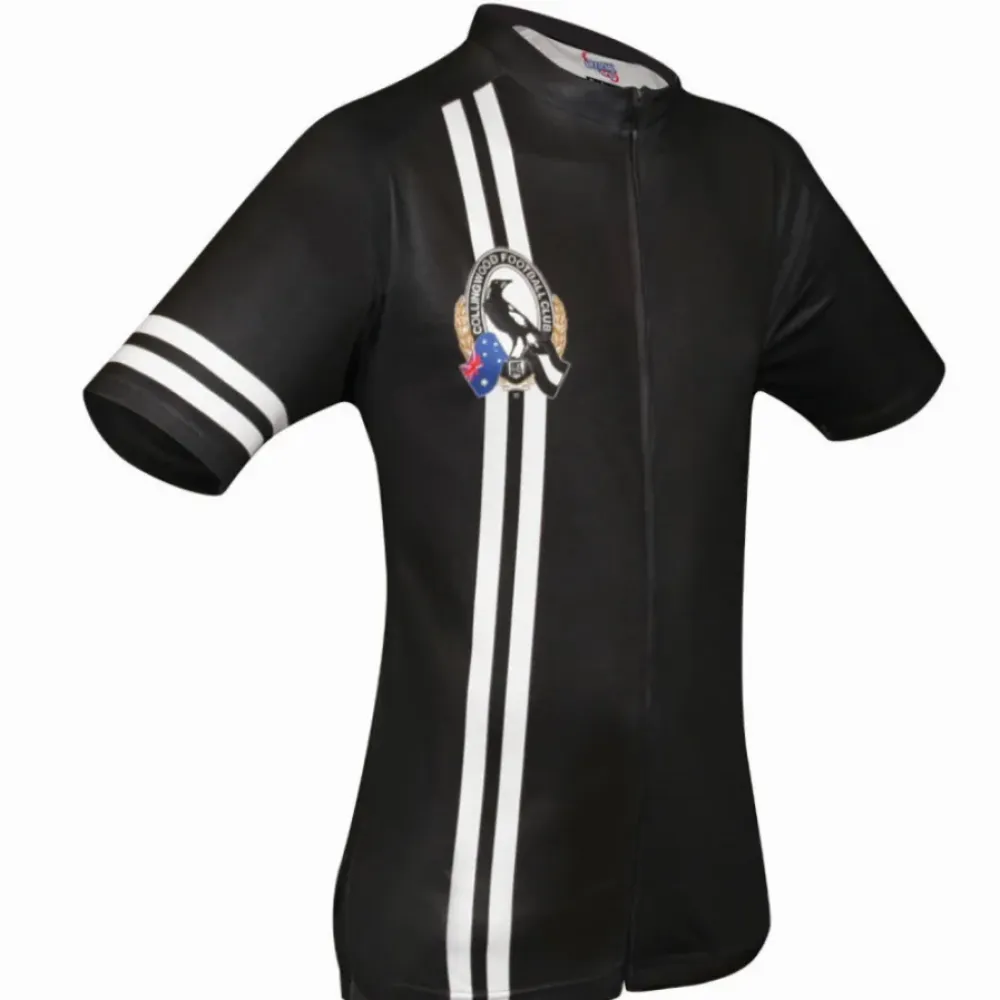 AFL Collingwood Magpies Mountain and road bike Short Sleeve Cycling Jerseys