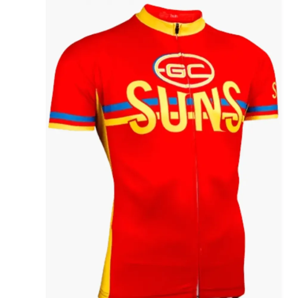 AFL Gold Coast Suns Short Sleeve Cycling Jerseys