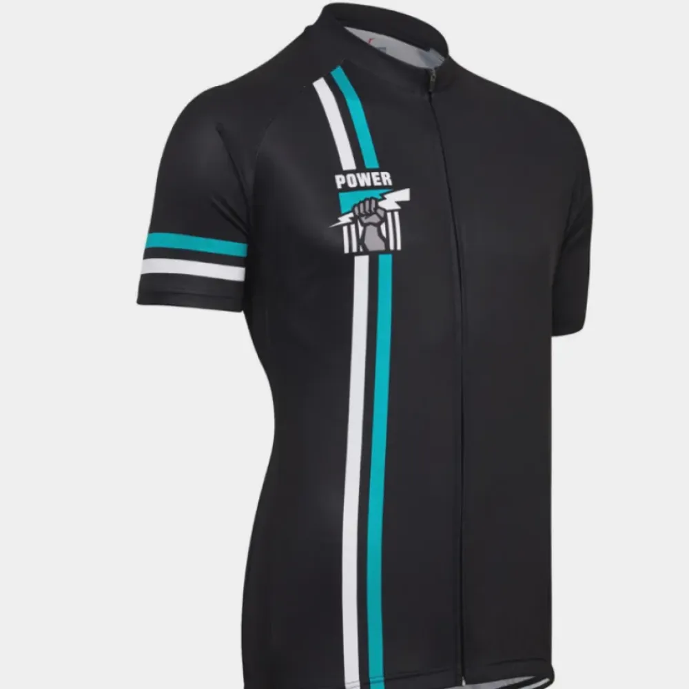 AFL Port Adelaide Power Short Sleeve Cycling Jerseys